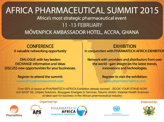 PharmaTech Africa 2015 on February 11-13, 2015 in Accra, Ghana.