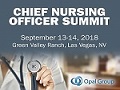 Chief Nursing Officer Summit 2018 on September 13-14, 2018 at Green Valley Ranch Resort, Henderson, NV USA.