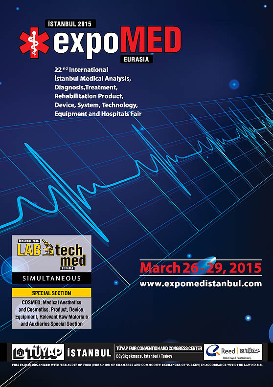 EXPOMED 2015 & LABTECH 2015 on March 26-29 in Istanbul, Turkey.