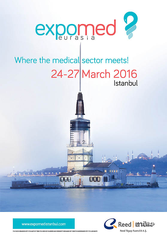 ExpoMed Eurasia 2016 on March 24-27, 2016 in Istanbul, Turkey.