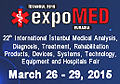 ExpoMED Eurasia 2015 on March 26-29, 2015 in Istanbul, Turkey.