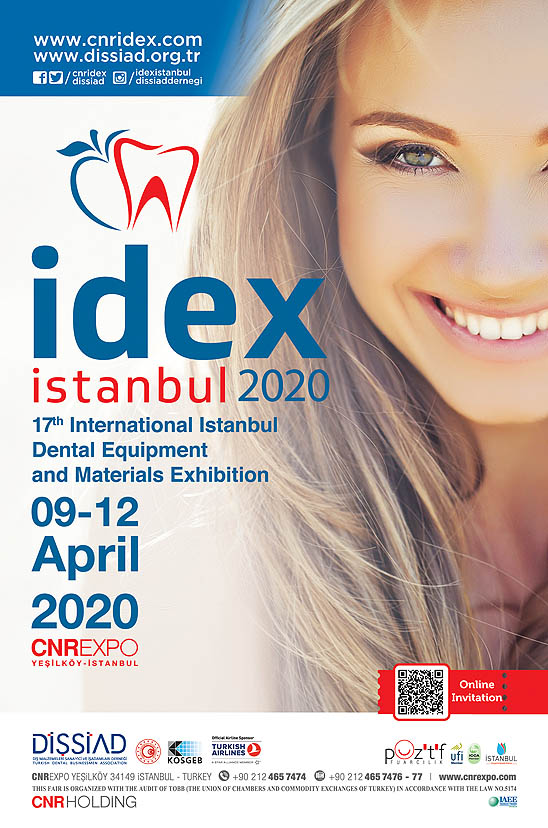 IDEX Istanbul 2020 - 17th Istanbul Dental Equipment and Materials Exhibition from April 09-12, 2020 in Istanbul , Turkey.