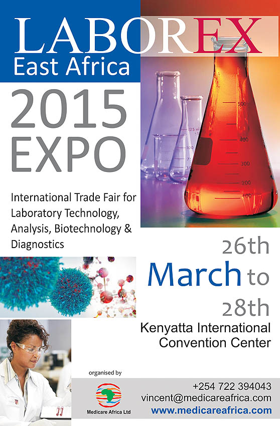 LABOREX East Africa Expo 2015 on 26-28 March, 2015 at Kenyatta International Convention Center, Nairobi, Kenya.