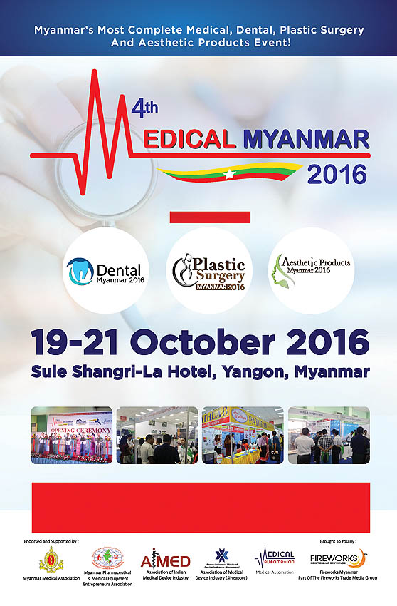 Medical Myanmar 2016 on October 6-8, 2016 in Yangon, Myanmar.