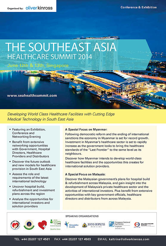 S.E. Asia Healthcare Exhibition 2014 on in Singapore.