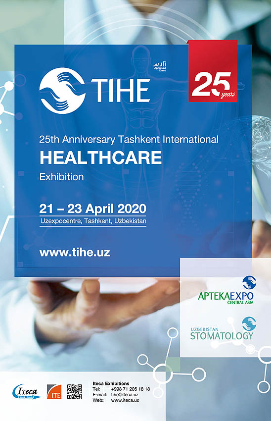 TIHE 2020 from April 21-23, 2020 at Uzexpocentre, Tashkent, Uzbekistan.