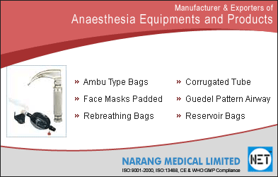 Manufacturer & Exporters of Anaesthesia Equipments & Products
