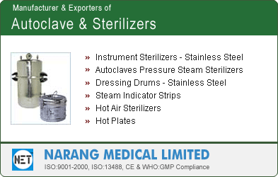 Manufacturer & Exporters of Autoclave and Sterilizers