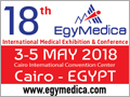 EgyMedica 2018 on 3-4 May, 2018 at Cairo Convention Center, Cairo, Egypt.