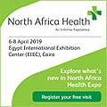 North Africa Health 2019 from 6-8 April, 2019 at Egypt International Exhibition Center (EIEC), Cairo, Egypt.