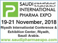 Saudi International Pharma Expo 2018 on November 19-21, 2018 in Riyadh, Saudi Arabia.