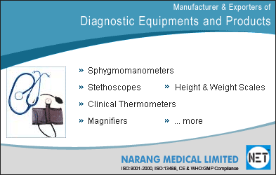 Manufacturer & Exporters of Diagnostic Equipments and Products