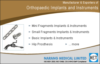 Manufacturer, Suppliers & Exporters of Orthopaedic Implants and Instruments